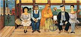 Frida Paintings - The Bus by Frida Kahlo